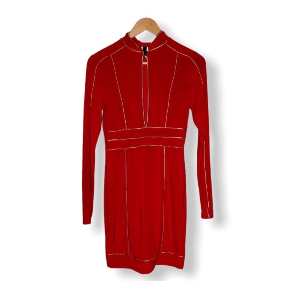 Red Keyhole Mini Dress